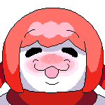 アイコン,キャラクター,ピンク髪,笑顔,丸顔