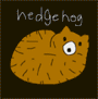 hedgehog,イラスト,動物,茶色,かわいい,単純なデザイン