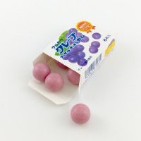 グレープ,ラムネ,お菓子,ぶどう味,箱,粒,フーセンガム,文字入り