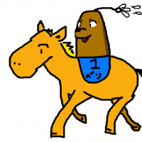 馬,動物,レース,キャラクター,ベッツ,1,イラスト,馬に乗る,ギャグ,擬人化