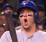 野球,選手,驚き,ユニフォーム,ヘルメット