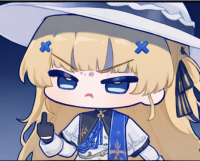 アニメキャラ,SDキャラ,帽子,金髪,イラスト,怒り