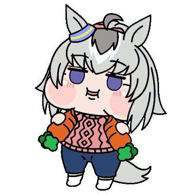 アニメキャラクター,デフォルメ,ニンジン,かわいい,ウマ耳