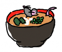 ラーメン,ネズミ,イラスト,どんぶり,食べ物