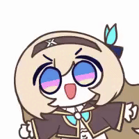 アニメキャラ,デフォルメ,女の子,金髪,ヘアバンド,青リボン,元気,ガスト,ロロナのアトリエ