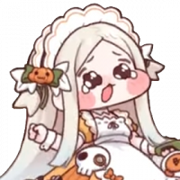 女の子,イラスト,メイド服,ハロウィン,カボチャ,リボン,髪飾り,かわいい,デフォルメ