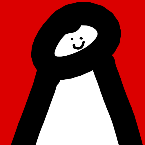 シルエット,赤背景,人物,アイコン