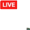 LIVE,ライブ配信,赤,白,シンプル,ロゴ,四角,配信