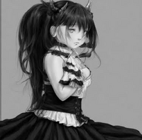 少女,黒髪,ドレス,ファンタジー