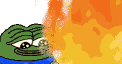 pepe,カエル,炎,ミーム,インターネットキャラクター