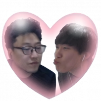 ハート,ふたり,男性,自撮り,ピンク