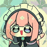 アニメ,メイド,ピンク髪,かわいい,デフォルメ,リボン