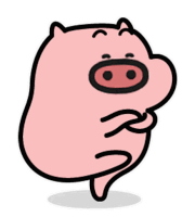 豚,アニメ,イラスト,ダンス,可愛い,ピンク,キャラクター