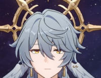 天使の輪,金髪,灰色髪,アニメ,男性,イヤリング,原神