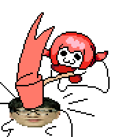 ドット絵,キャラクター,ハンマー,人の顔,ギャグ