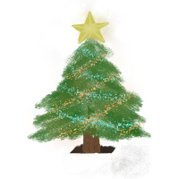 クリスマスツリー,ツリー,クリスマス,星,飾り,鉢植え