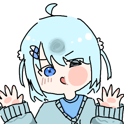 アニメ,キャラクター,青い髪,パステルカラー,かわいい,イラスト