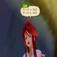 アニメキャラクター,赤髪,Luke,It's not my fault! It's not my fault!,叫び,テイルズオブジアビス