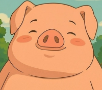 ブタ,動物,アニメ,アイコン,笑顔,可愛い