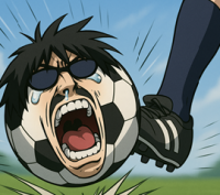 サッカー,コミカル,顔,サングラス,マンガ,スポーツ