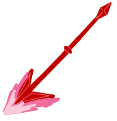 矢,赤,ハート,愛