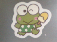 カエル,キャラクター,アイス,ウインク,緑色,星柄,ケロケロケロッピ,サンリオ