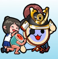 太鼓の達人,侍,和風,キャラクター,女の子,赤ちゃん,ドラム,サムライ兜