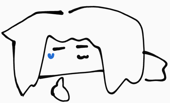 シンプル,手描き,白髪,キャラクター,落書き,ハートマーク,可愛い