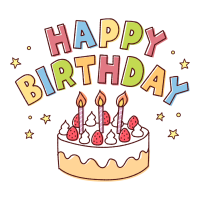 誕生日,ケーキ,苺,ろうそく,HAPPY BIRTHDAY,お祝い,スイーツ,イラスト