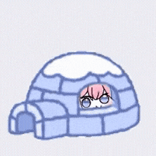 イグルー,雪,女の子,ピンク髪,かわいい,アイコン