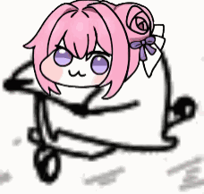 ピンク髪,かわいい,デフォルメ,アニメ風,女の子,お団子ヘア,乗り物,ゆるキャラ