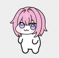 ピンク髪,紫色の目,ツインテール,猫耳,キャラクター,白い服