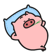豚,キャラクター,寝転び,枕,リラックス