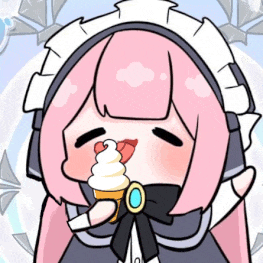 アニメ風,メイド,ピンク髪,ソフトクリーム,女の子,かわいい