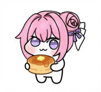 ピンク髪,ツインテール,紫目,リボン,食べ物,キャラクター