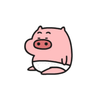 ブタ,豚,キャラクター,おむつ,アニメ,かわいい,イラスト,動物