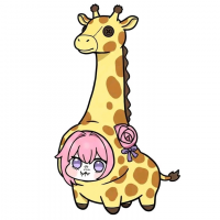 キリン,ピンク髪,動物,ぬいぐるみ,かわいい