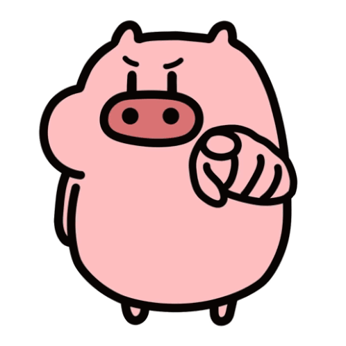 ブタ,かわいい,イラスト,ピンク,動物,指差し