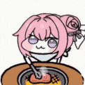 焼肉,アニメ風,ピンク髪,キャラクター,食事,可愛い