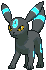 ポケモン,ブラッキー,黒色,青い模様,四足,イーブイ進化系,黄色い目